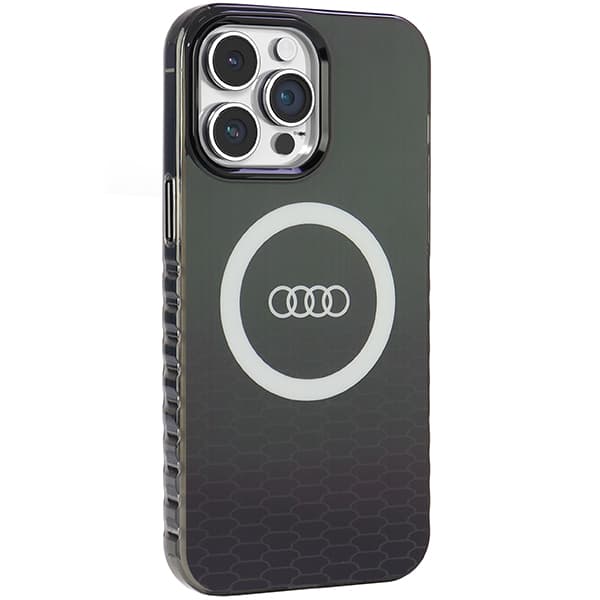 Audi IML MagSafe-etui med stort logo til iPhone 14 Pro Max, sort