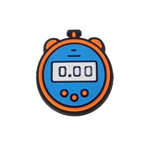 Gummi dekorationsnål til Crocs emblem patch fodbold stopur 169-22 OS