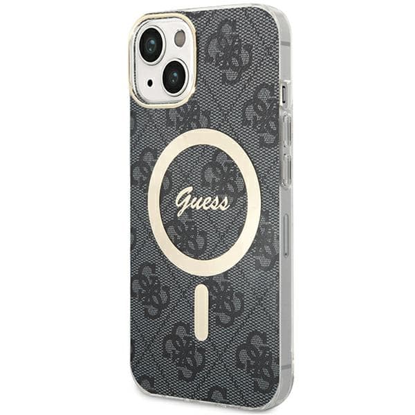 Guess IML 4G MagSafe-etui til iPhone 15 Plus, sort