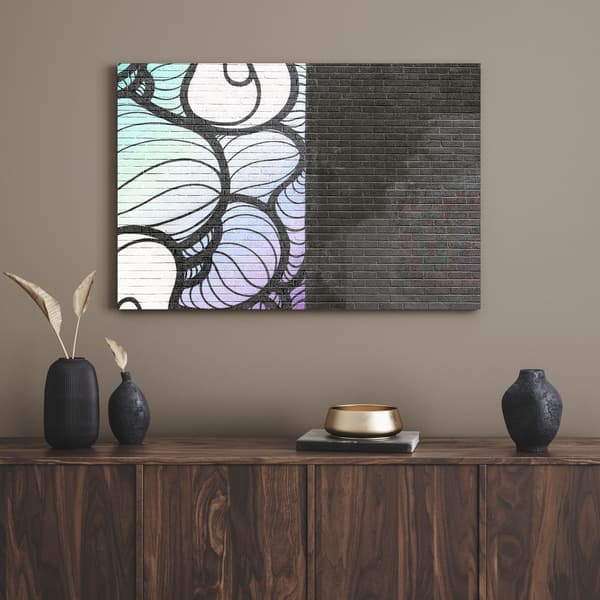 Canvastavla Arkitektur Mural 80x40 cm