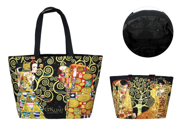 Axelväska - G. Klimt, Kyssen och Adele (CARMANI)