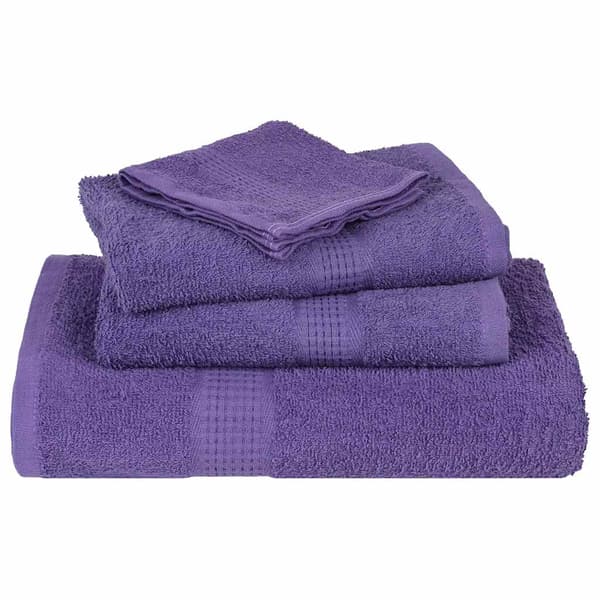vidaXL 8-delat handduksset, lila, 360 g/m², 100 % bomull