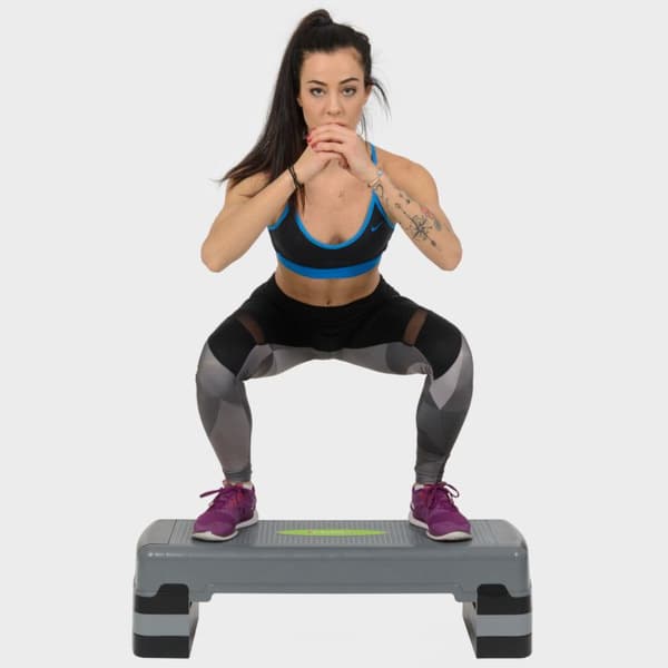 Aerobic step grå og sort AS005 HMS