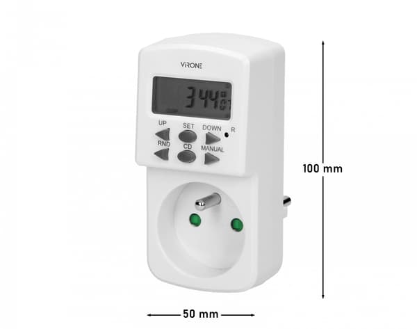 Elektronisk digital timer LCD-displaybrytare 1800W