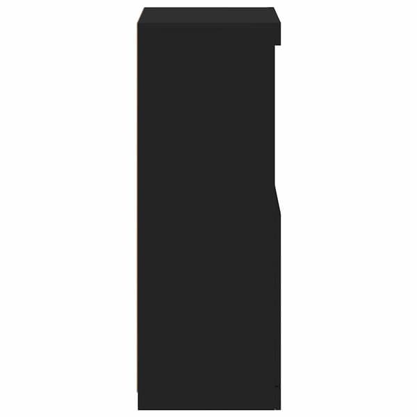 vidaXL LED-skab sort 41x37x100 cm