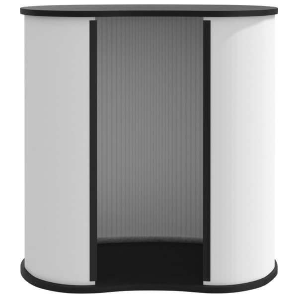 vidaXL foldbar markedsdisk 90x48x93 cm, træbaseret materiale