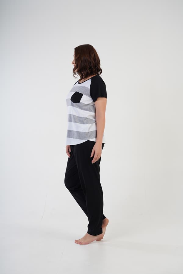 Vienetta Dampyjamas i bomull + Storlek 1XL plus size