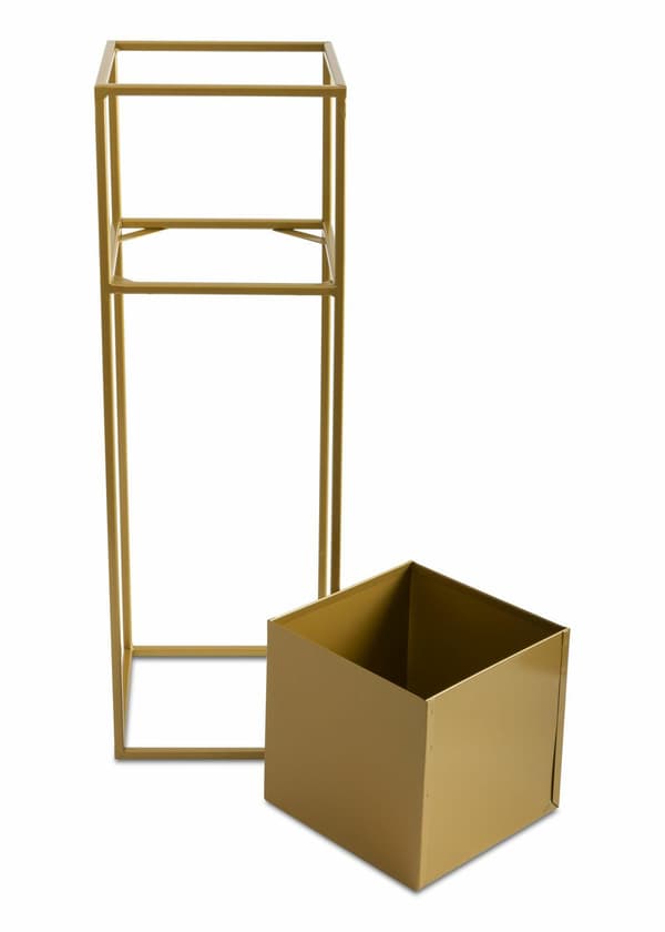 Moderni kukkateline, kulta, 70 cm