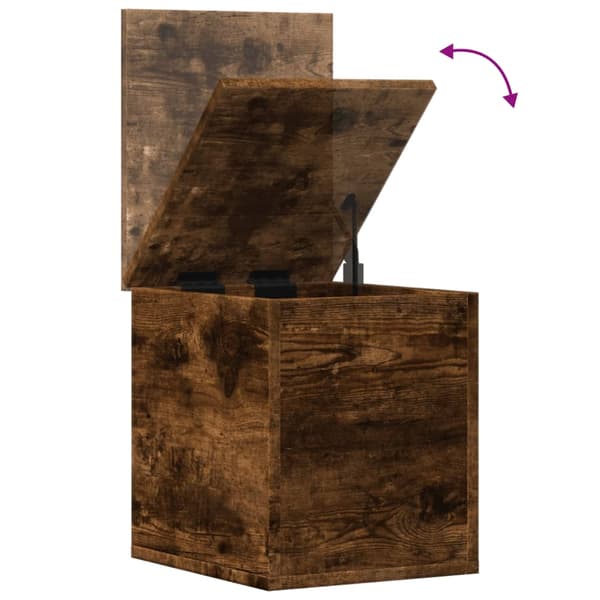 vidaXL kommode, røget eg, 30x35x35 cm, træbaseret materiale