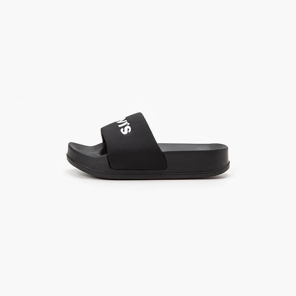 Udsalg - Levi's June Bold Sliders Dame Flip-Flops Sort (D78890001) 42.0