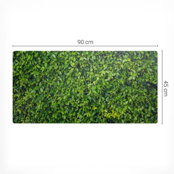 Slitstark halkfri skrivbordsmatta grönt blad 90x45 cm