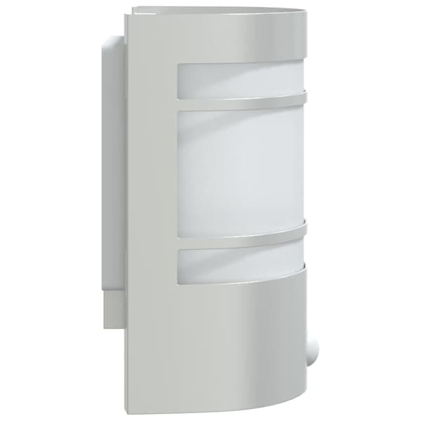 vidaXL Utomhusvägglampor med rörelsesensor, 2 st, Silver, Stål