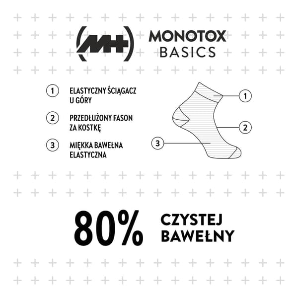 Udsalg - Monotox Basics Ankelsokker Mix 3-pak (MX20007) Dame/Herre Sort/Grå/Hvid Sokker 35-38
