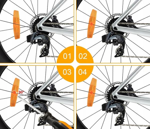 Orange cykelrefleks 113 mm orange cykelrefleks 1 stk.