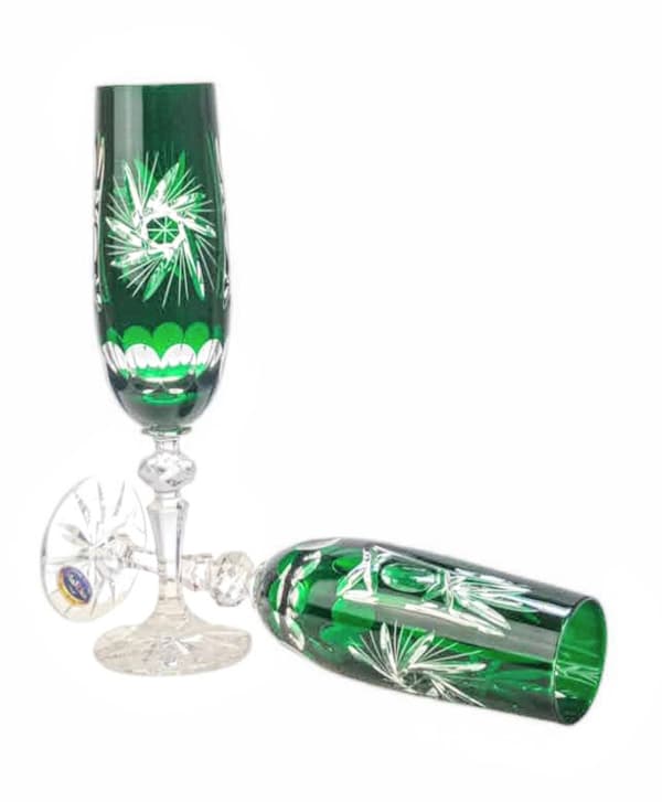 Smaragdkristall champagneglas 170ml Olive Grinder