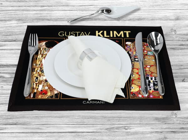 Carmani, plastik dækkeserviet - Klimt, mix