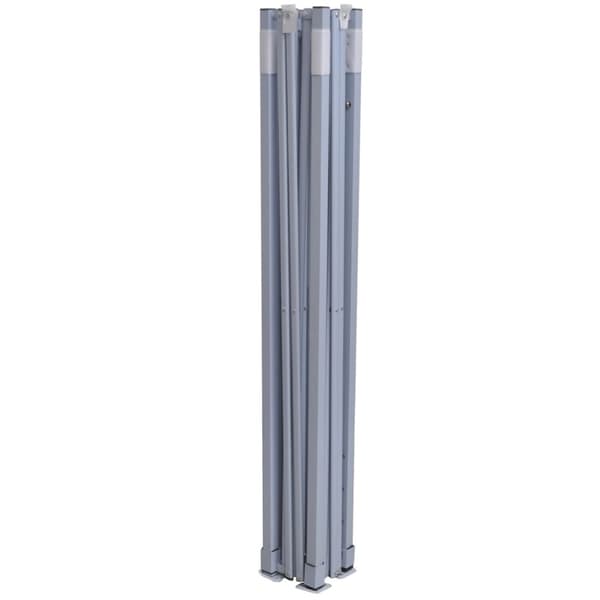 vidaXL professionelt foldbart festtelt, 4 sider, 2x2 m, stål