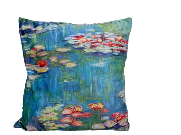 Fyldt/lynlåspude - C. Monet, Åkander (CARMANI)