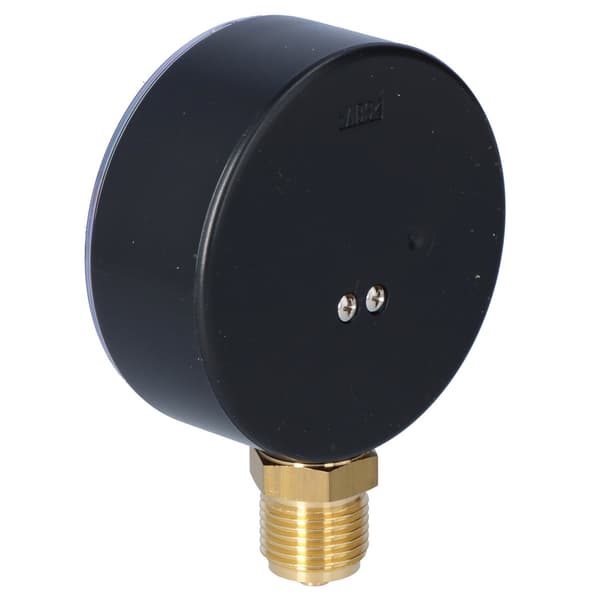 Varmemanometer HZ 80 RAD, fi 80 mm, 0-4 bar, 1/2 tomme radius, klasse 2,5 vertikal