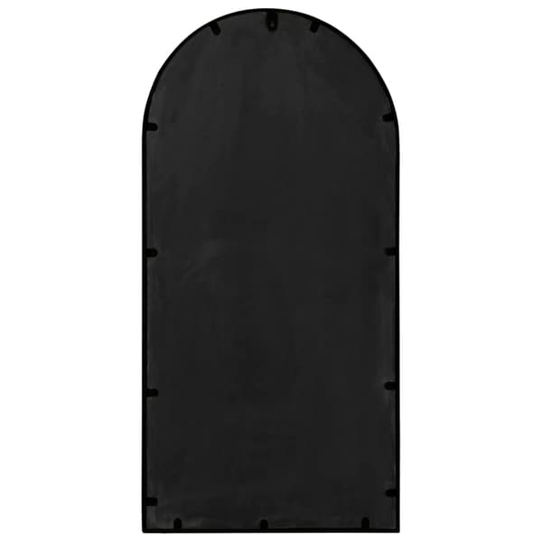 vidaXL indendørs spejl, sort, 90x45 cm, jern