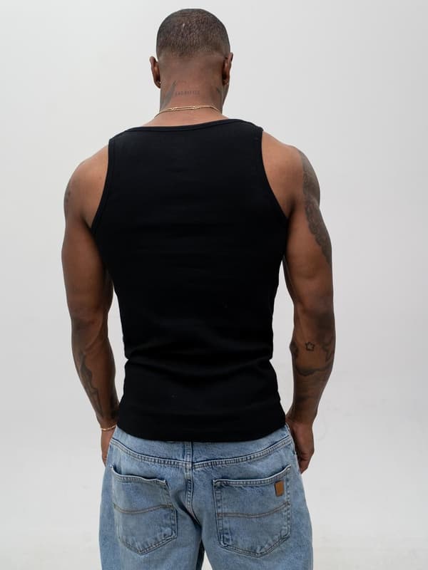 Herretanktop sort Jigga Wear Small Name L