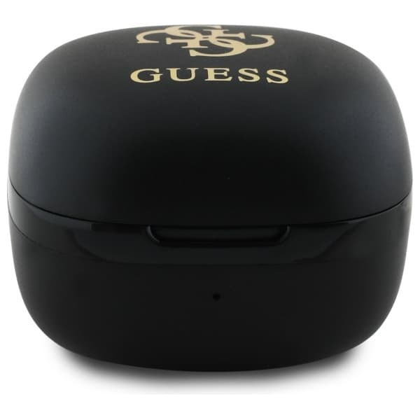 Guess Bluetooth-hovedtelefoner GUTWSJ144ESK TWS + dockingstation sort/sort Iriserende 4G-trykt logo