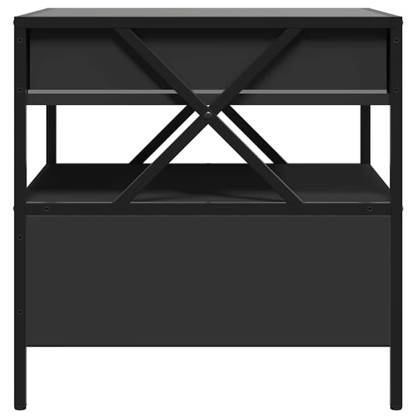 vidaXL Infinity LED sofabord sort 50x50x51 cm