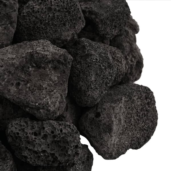 vidaXL Vulkansten, 10 kg, svart, 3-5 cm