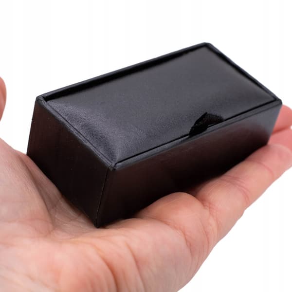 Smyckesförpackning för manschettknappar svart