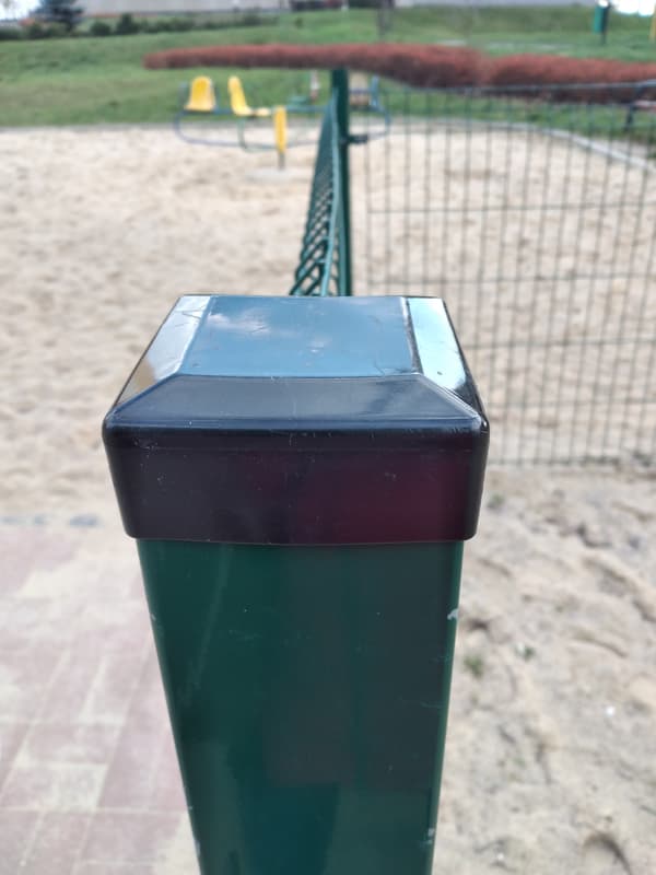 Udvendig endekappe til profil, kappe, tag, 100x100, 20 stk., antracit
