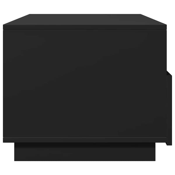 vidaXL LED-soffbord svart 90x49x40 cm