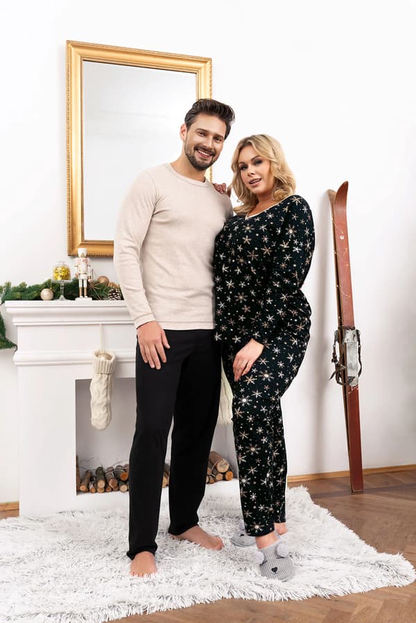 Zermat herrpyjamas långärmad, långbyxor XL