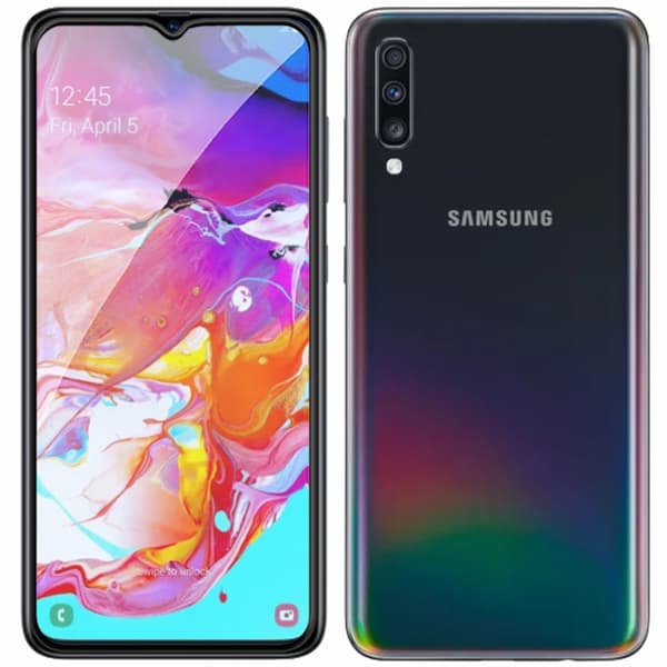 2x Härdat glas för Samsung Galaxy A70 med helskärmstäckning, 5D-glas