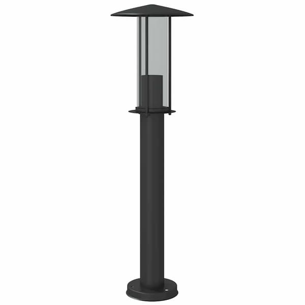 vidaXL havelampe sort 60 cm rustfrit stål