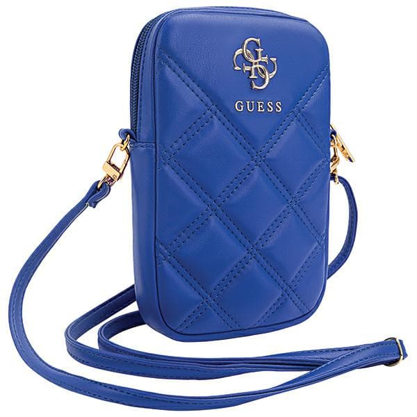 Guess Zip Quilted 4G taske, blå