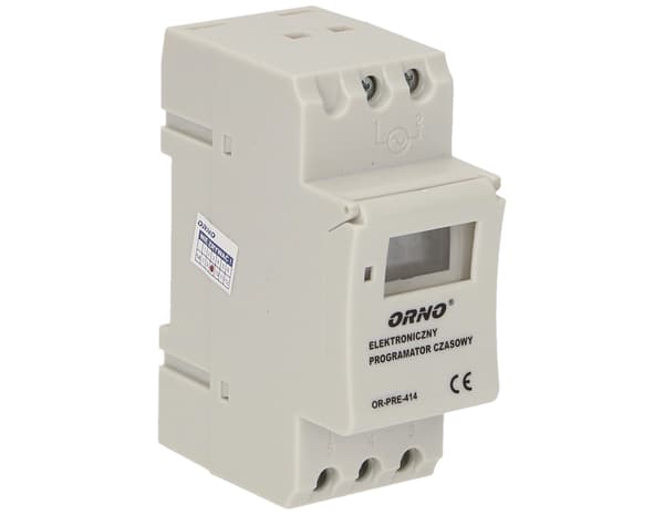 Elektronisk timer 3600W LCD-display för DIN-skena