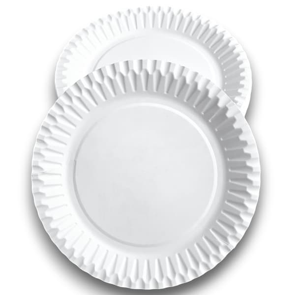 Vita EKO papperstallrikar 18 cm 100 st.