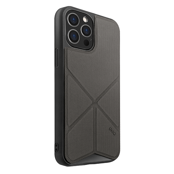 UNIQ Transforma cover med stativ til iPhone 12 Pro Max, grå