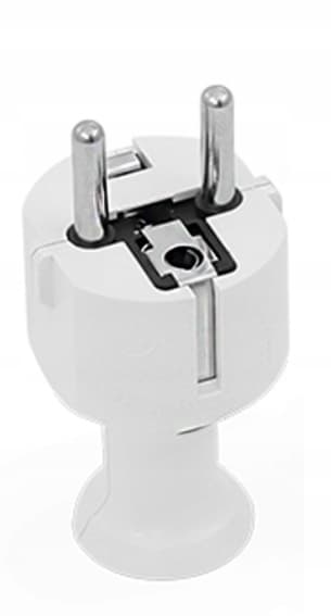 Plastrol WT-40 lige stik 16A 250V hvid