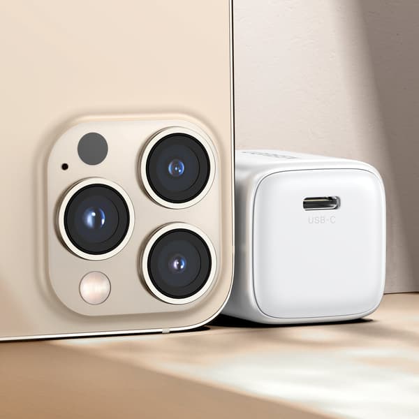 Nexode Mini 1x USB-C 30W PD Snabbladdare, GaN, Vit