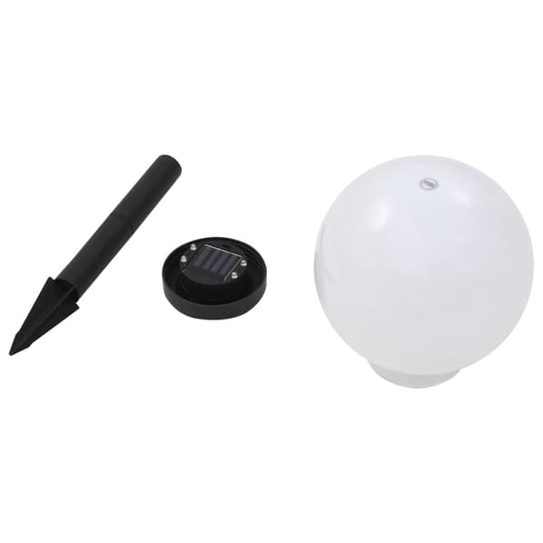vidaXL udendørs solcellekuglelamper, 3 stk., LED, 20 cm, RGB