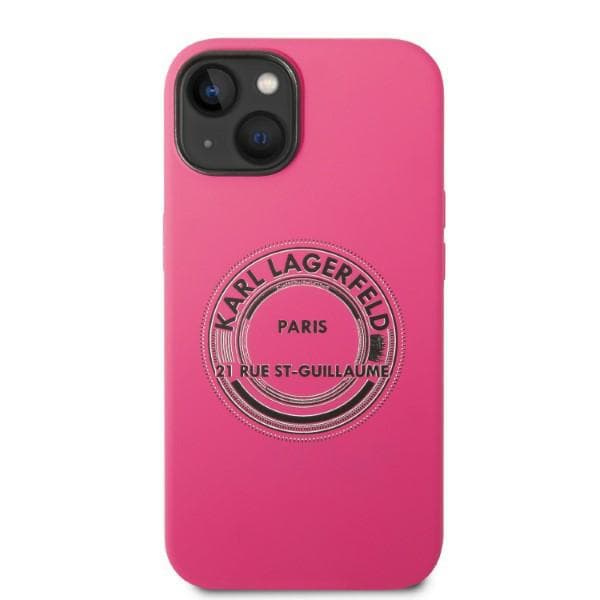 Karl Lagerfeld Silikone RSG Etui til iPhone 14 Plus / 15 Plus, Pink