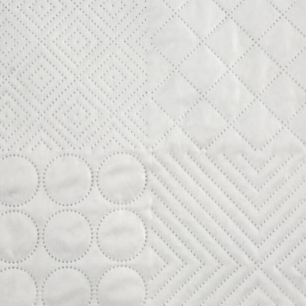 BONI/5 överkast 170x210 vitt patchwork