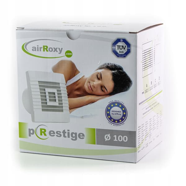 pRestige 120 HS badeværelsesventilator med fugtighedssensor