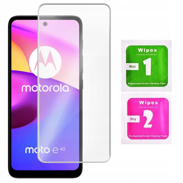 Härdat glas för Motorola Moto E20 E30 E40 Skyddsglas 2.5D, 9H