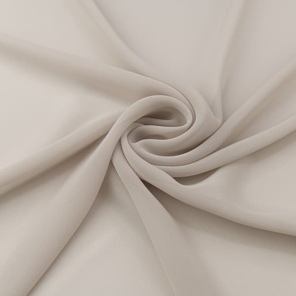 Beige chiffonmateriale