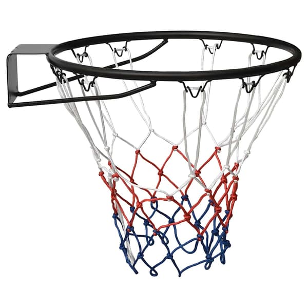 vidaXL basketballkurv sort 45 cm stål