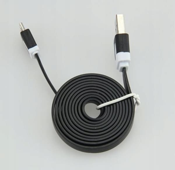 FLAD MICROUSB 2.0 1M OPLADNINGSKABEL