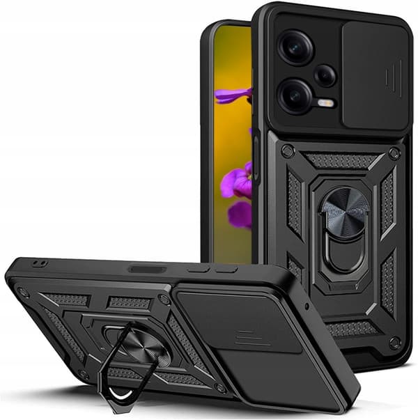 Etui til Xiaomi Redmi Note 12 5G DEFENDER SLIDE ARMOR BACK + GLAS