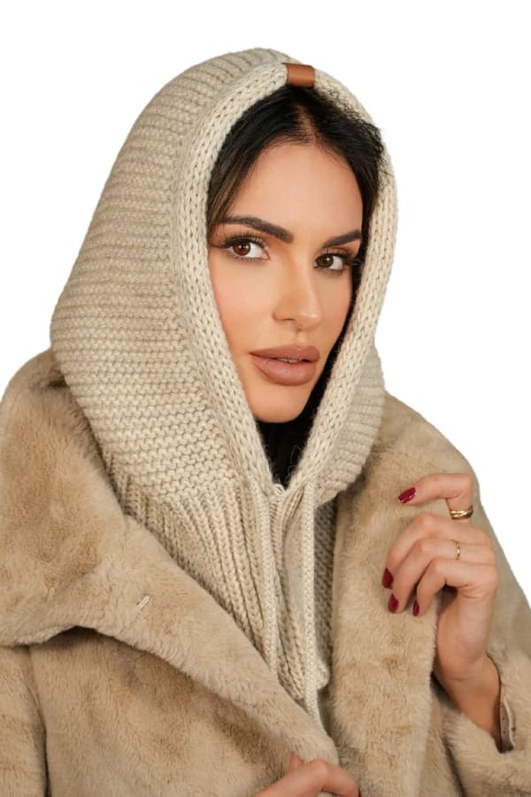 Hætte Balaclava Balaclava Farve Lys Beige Kamea-Majrag
